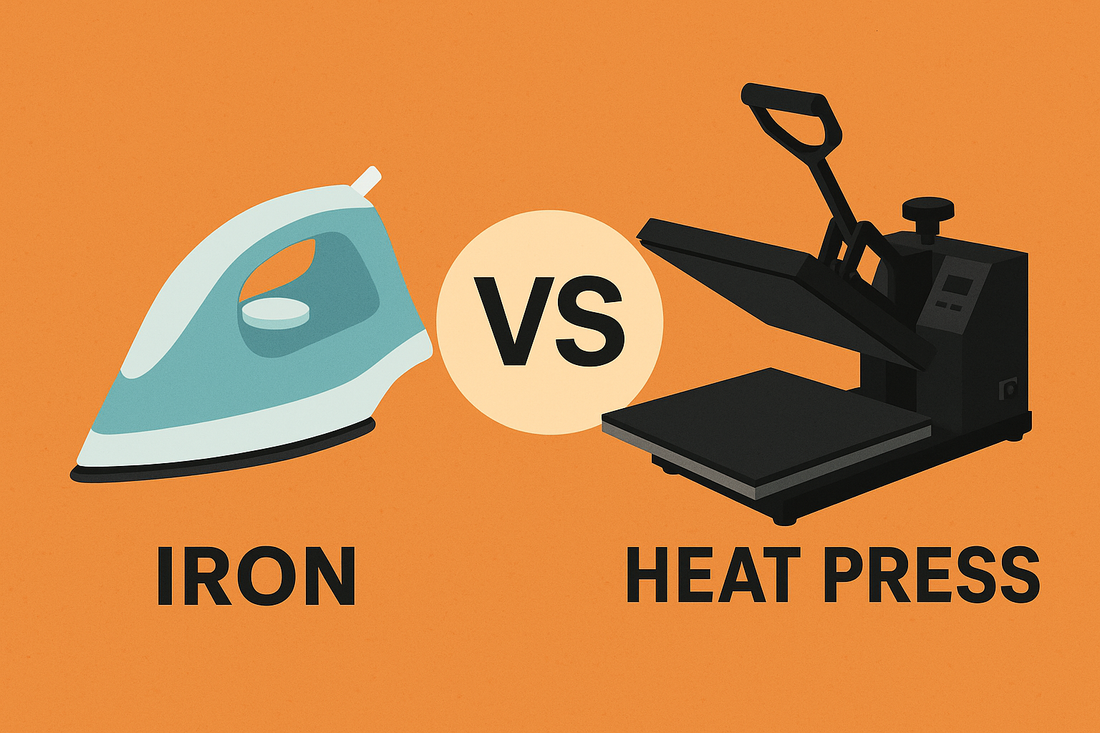 Iron vs Heat Press for DTF Transfers: What Really Works Best?