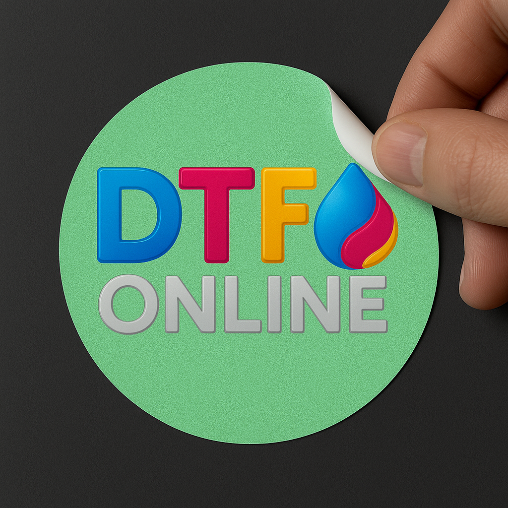 DTF Online round glow in the dark sticker